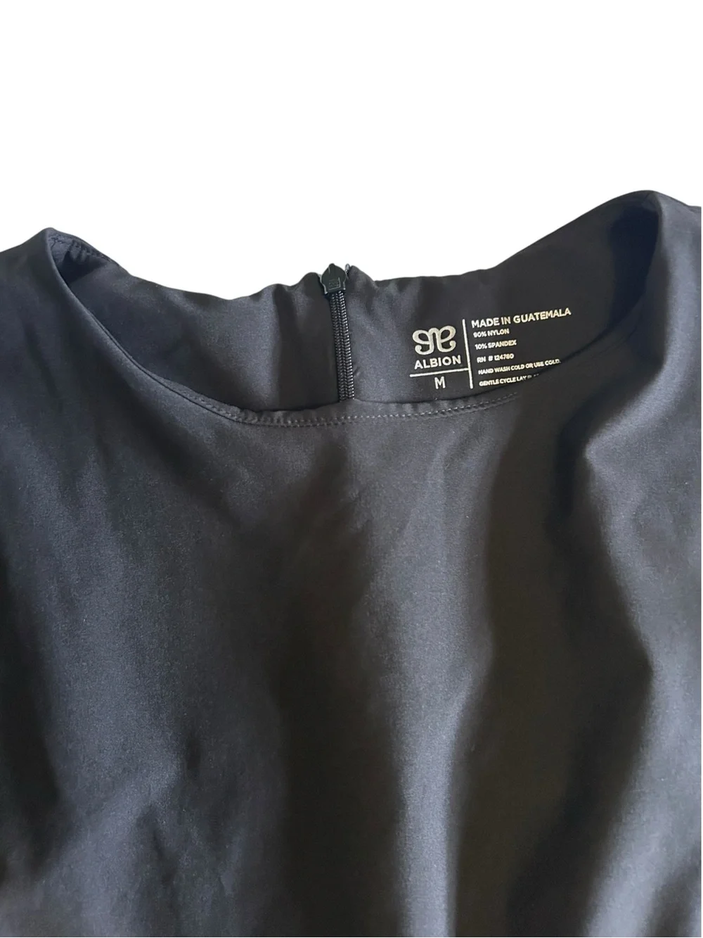 Albion Fit 9 to 9 Romper Black Casual Sporty Chic Minimalist Athleisure Size M